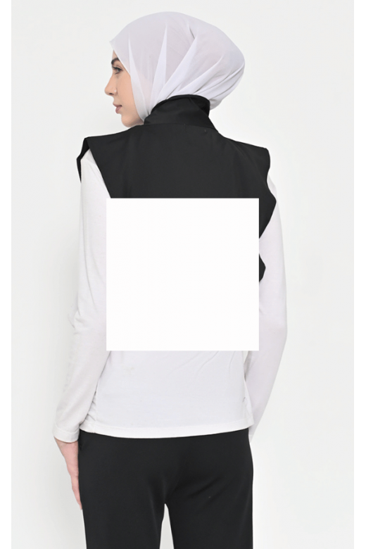 Naura Inner Neck Hijab Black